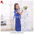 blue color easter outfit embroidery dress